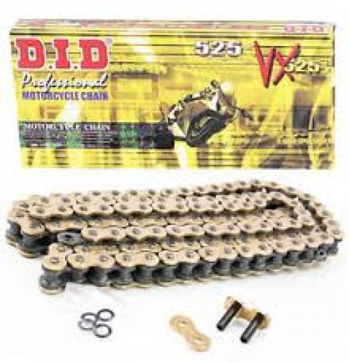 D.I.D 525 VX2 GOLD/BLACK 118links